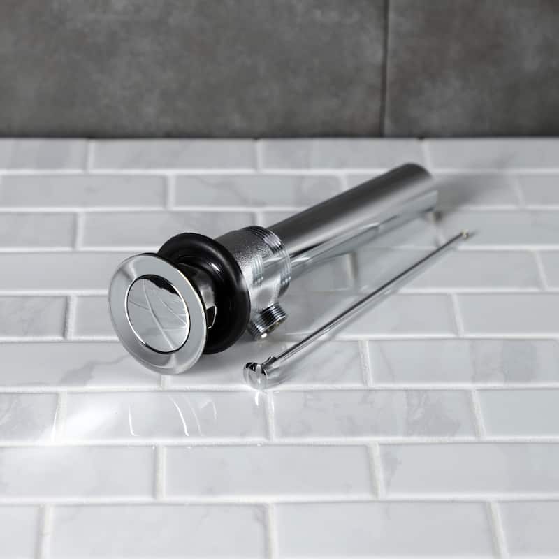 Kingston Brass Made To Match Brass Pop-Up Bathroom Sink Drain with Overflow, 22 Gauge