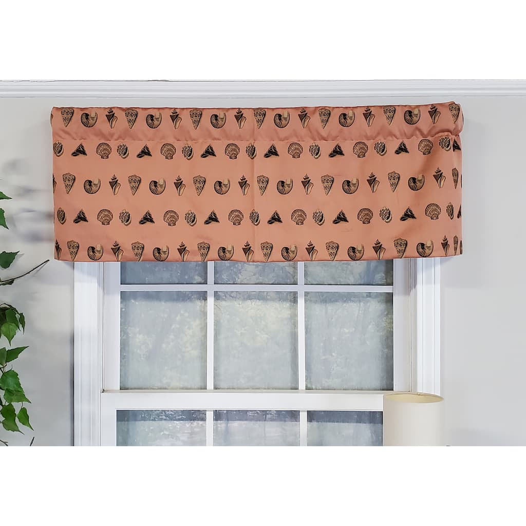 RLF Home Design Seascape Tailored Window Valance Color Peach