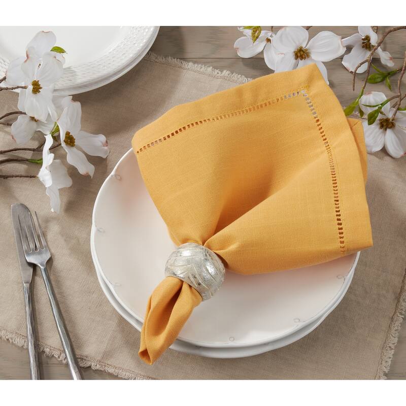 Classic Hemstitch Border Dinner Napkin (Set of 12)