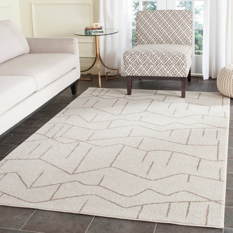 SAFAVIEH Amherst Olana Modern Rug - 4' x 6' - Ivory/Grey