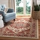 preview thumbnail 3 of 29, SAFAVIEH Mahal Reka Traditional Grandeur Red/ Natural Rug 4' x 5'7" - Creme/Red - Rectangle