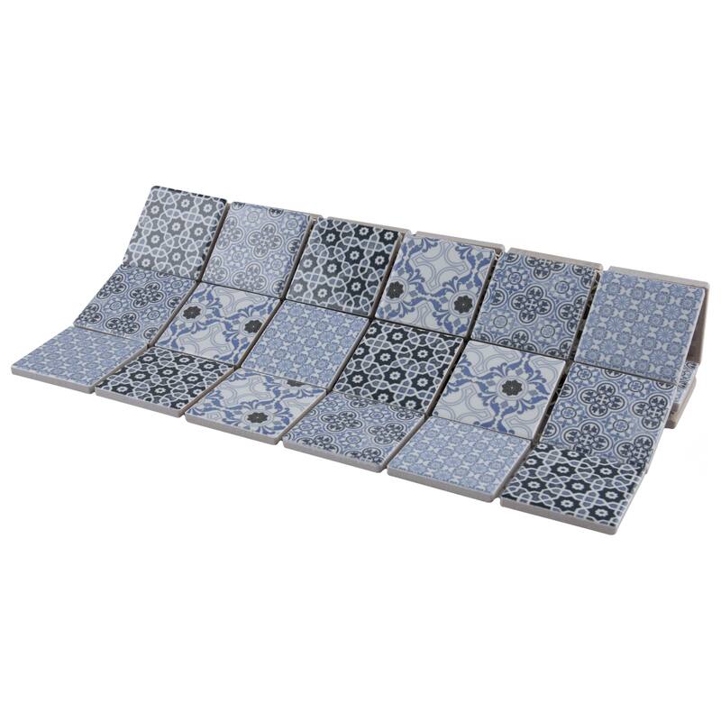 Merola Tile Classico 2" Square Blue 6" x 6" Porcelain Floor and Wall Tile