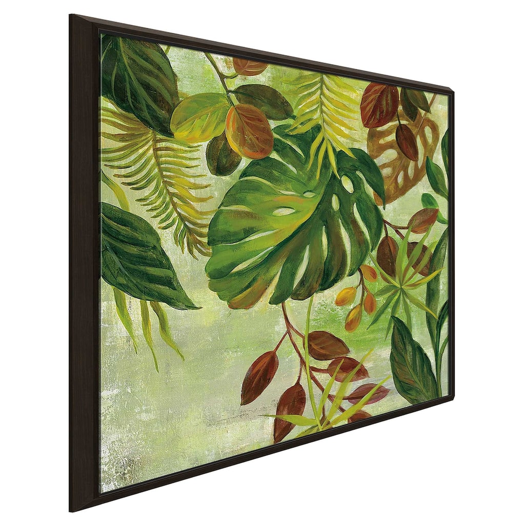 "Tropical Greenery II" Print on Floating Canvas