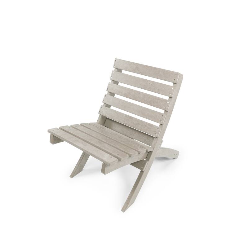 Versailles Quick Assembly All-Weather Outdoor Folding Patio Chair and Table Set - 3-piece