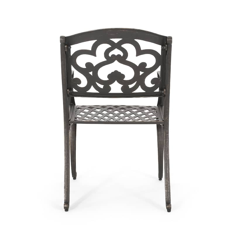 Elegant Cast Aluminum Patio Chairs with Soft Cloud-like Design