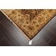 preview thumbnail 7 of 7, Hand Knotted Brown New Zealand Wool Oriental Area Rug(6x9) - 6' 1'' x 9' 5''