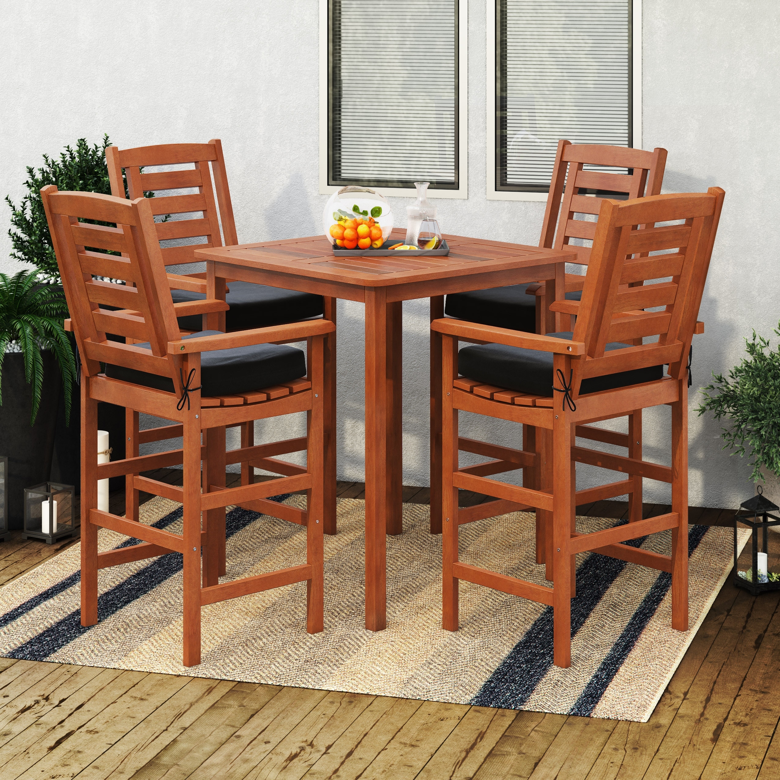 Hardwood outlet patio set