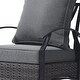 preview thumbnail 6 of 8, 3-Piece Outdoor Swivel wicker Bistro Set