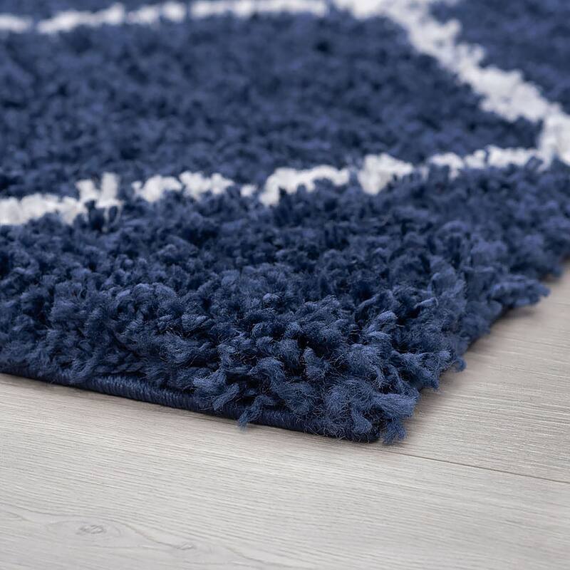 Joy Shag Moroccan Stripe Indoor Area Rug