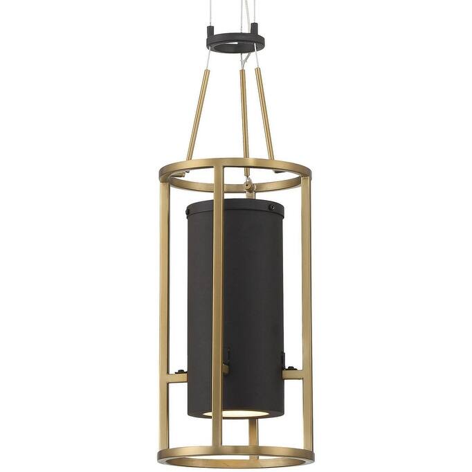 Minka Lavery 5085-L Levitation 7" Wide LED Mini Pendant - Soft Brass / Sand Coal