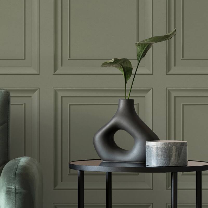 Fine Decor Distinctive Moss Square Panel Wallpaper - N/A