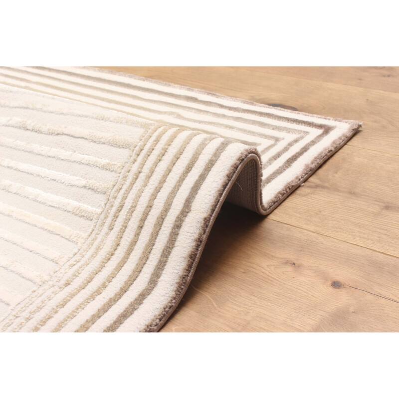 ECARPETGALLERY Machine Made Ramona Tan Area Rug