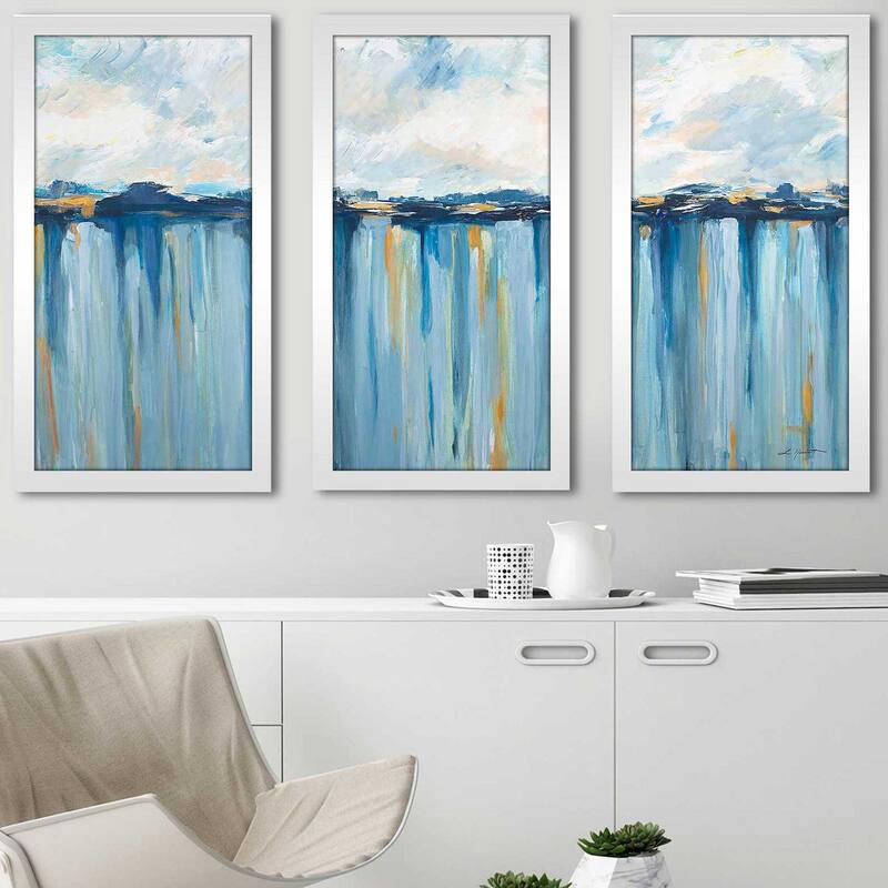 "Ocean Blues" 3 Piece Print on Acrylic