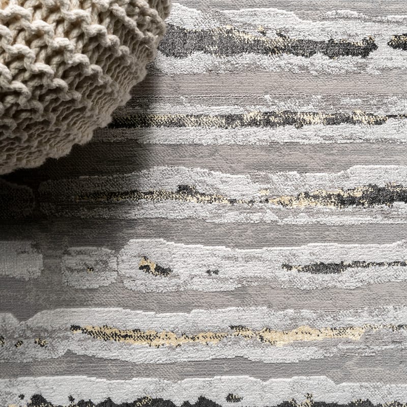 JONATHAN Y Timeworn Modern Stripe Area Rug