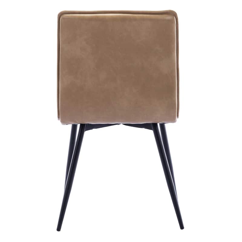Minimalist 19" Wide Faux Leather Dining Chairs
