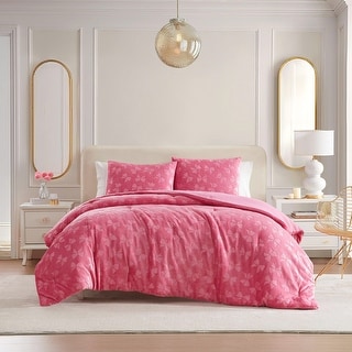 Betsey Johnson Flirty Bows Reversible Pink Comforter Set