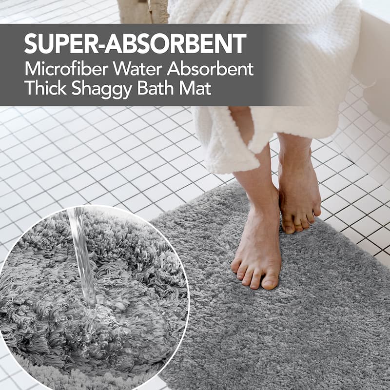 Deconovo Super Absorbent & Thick Bath Mat Rugs (1 PC)