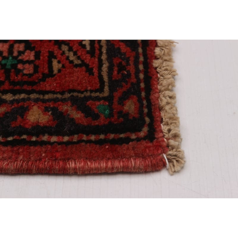 ECARPETGALLERY Hand-knotted Anadol Red Wool Rug - 3'5 x 9'9