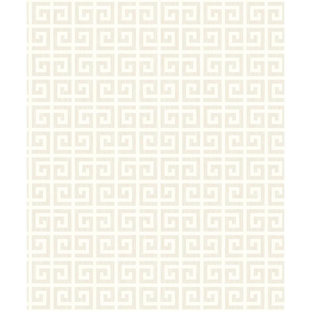Seabrook Designs Major Greek Key Non-Woven Unpasted Wallpaper