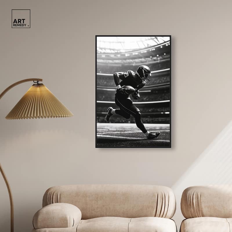 Football Stadium Canvas by Art Remedy