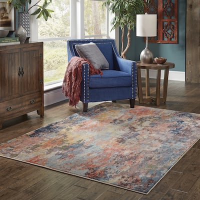 Style Haven Ximena Distressed Abstract Multi-colored Area Rug