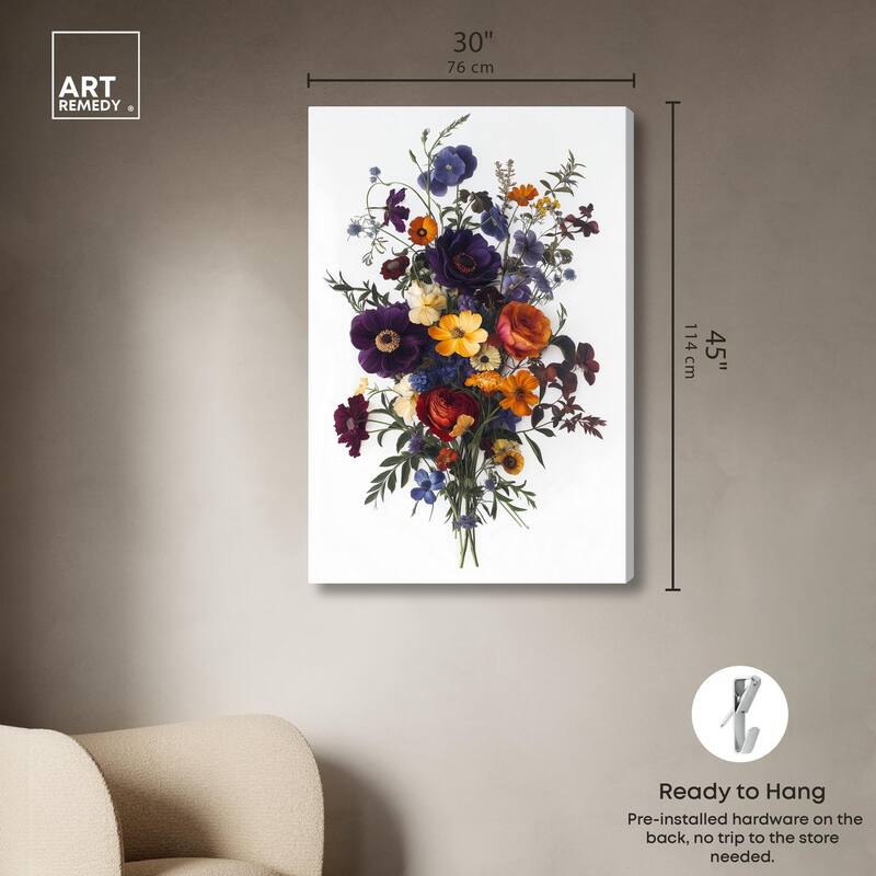 Regal Rose Riot III Canvas by Art Remedy, Gallery Wrapped