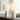 3-Way Ceramic Table Lamp Set of 2 with White Shades - 23 in. H