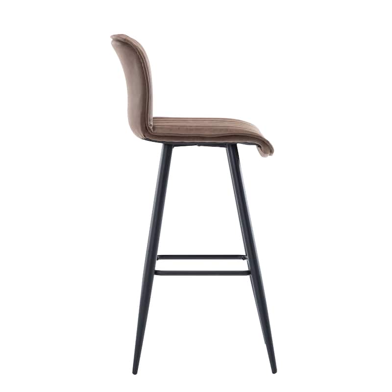 Porthos Home Jada Set Of 2 Counter Height Chairs, PU Leather, Armless