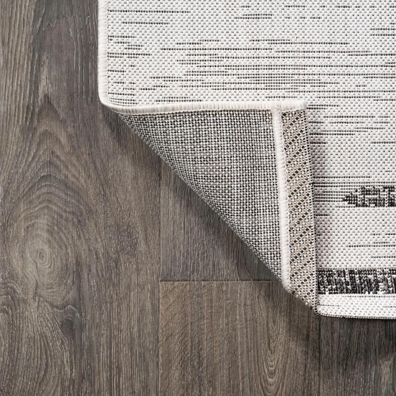 JONATHAN Y Colonia Berber Stripe Geometric Indoor/Outdoor Area Rug