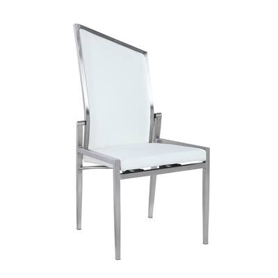 Somette Alana White Motion Back Dining Chair, Set of 2
