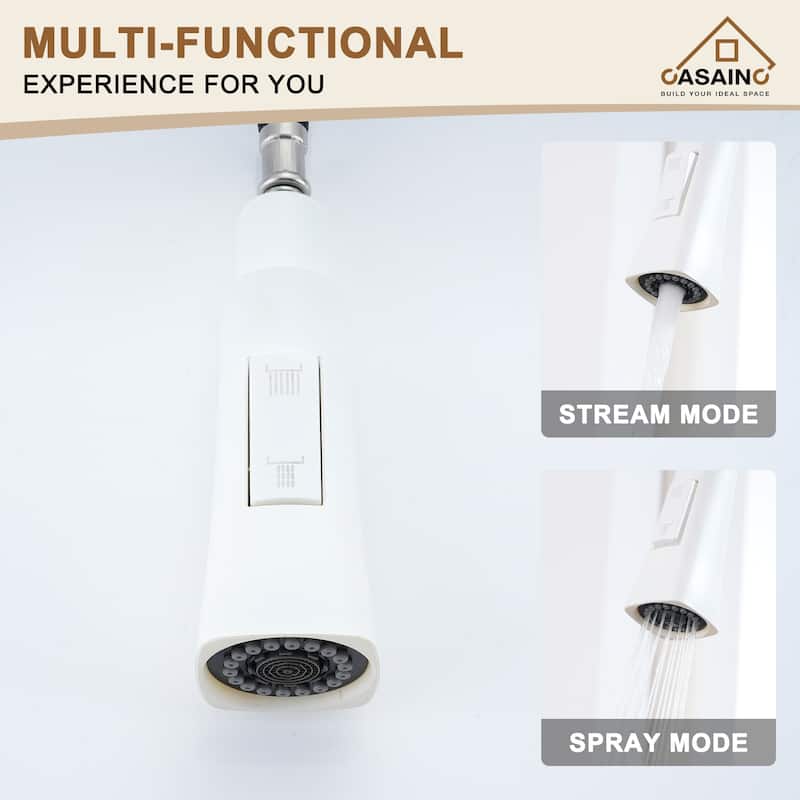 Single Handle Pull-Down Sprayer Kitchen Faucet