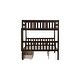 preview thumbnail 16 of 18, Functional Full over Full Bunk Bed with Drawers and Detachable Design,Espresso