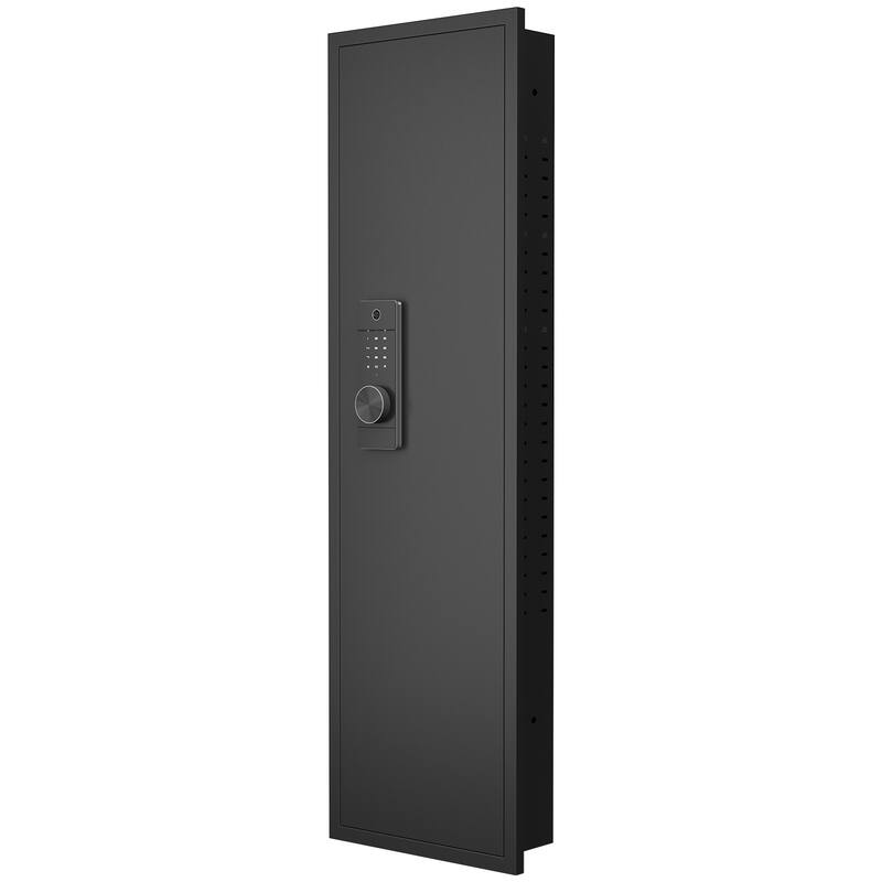 Hidden Wall Gun Safe for Rifles with Adjustable Shelves,Assembled Storage Multifunctional Wall Safe for Firearm and Valuables