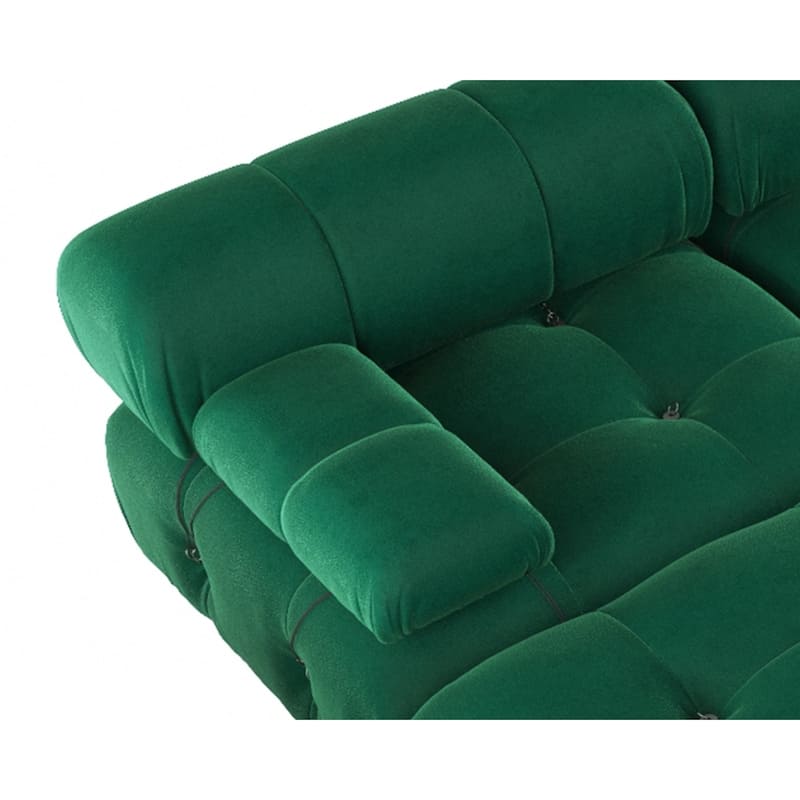 6-Seat Velvet Upholstered Symmetrical U-Shaped Sectional Sofa