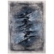 preview thumbnail 4 of 8, SAFAVIEH Spirit Eriselda Modern Abstract Rug 5'3" x 7'6" - Blue/Charcoal - Rectangle