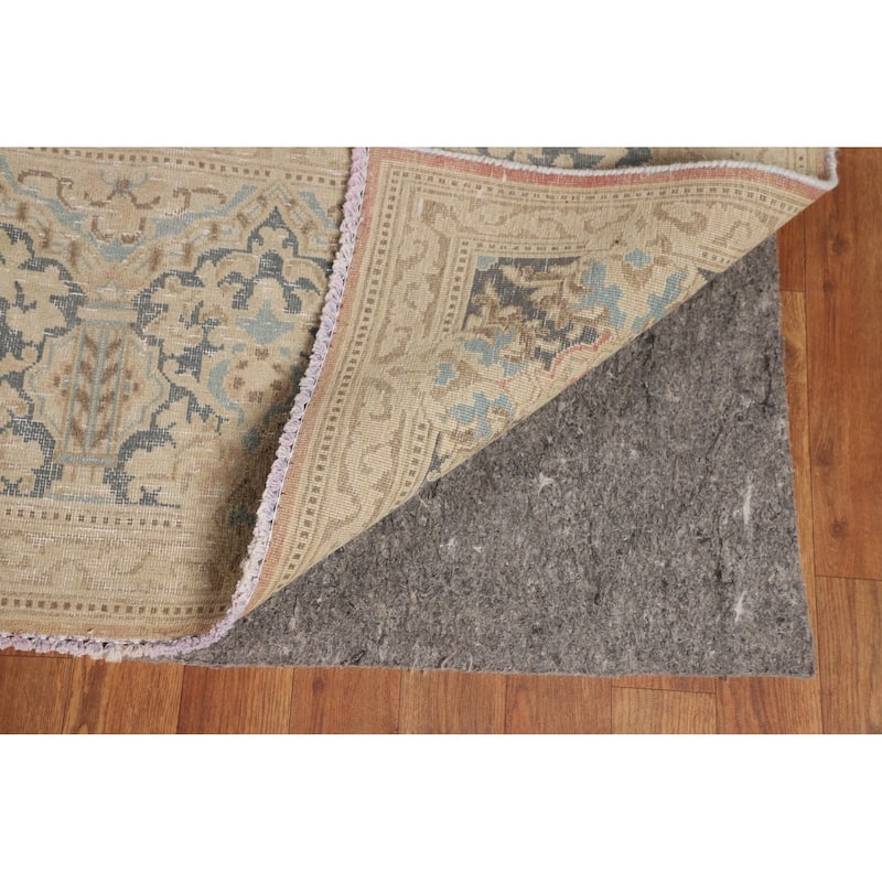 Kerman Persian Vintage Area Rug Hand-Knotted Wool Carpet - 9'10" x 13'3"