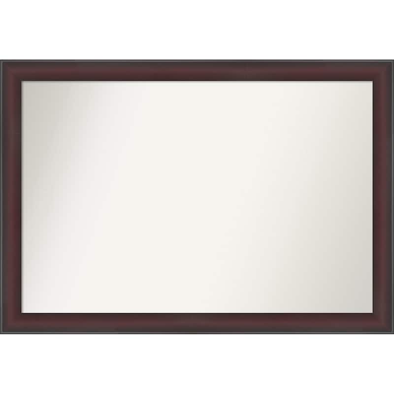 Grand Narrow Non-Beveled Framed Bathroom Vanity Wall Mirror