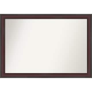 Grand Narrow Non-Beveled Framed Bathroom Vanity Wall Mirror
