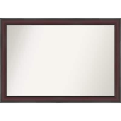 Grand Narrow Non-Beveled Framed Bathroom Vanity Wall Mirror