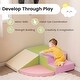 preview thumbnail 9 of 15, 4-Piece Climb and Crawl Foam Block Play Set for Kids