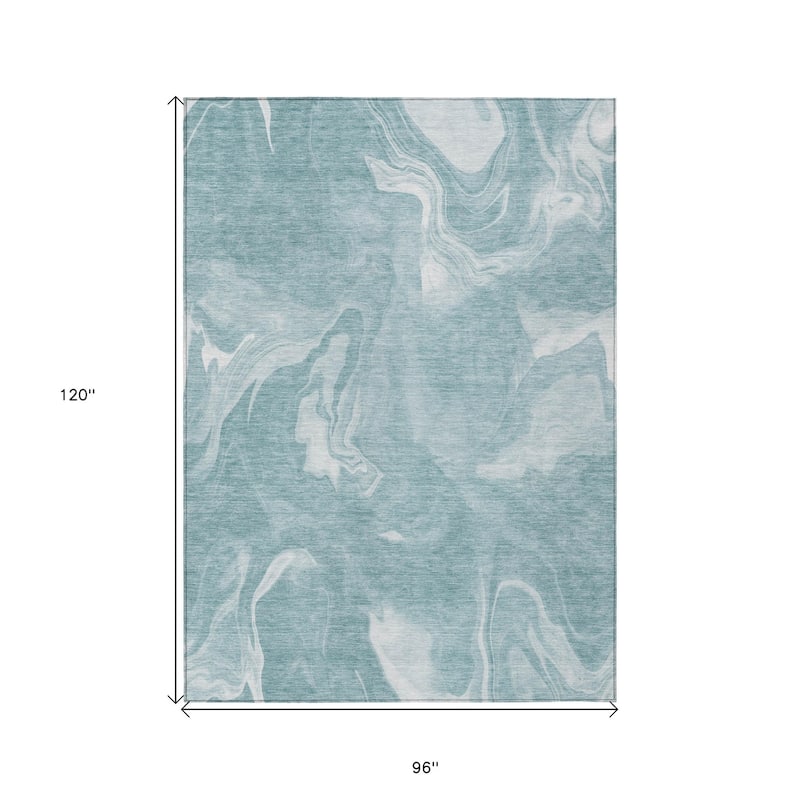 HomeRoots Abstract Transitional Rectangle Outdoor Rug