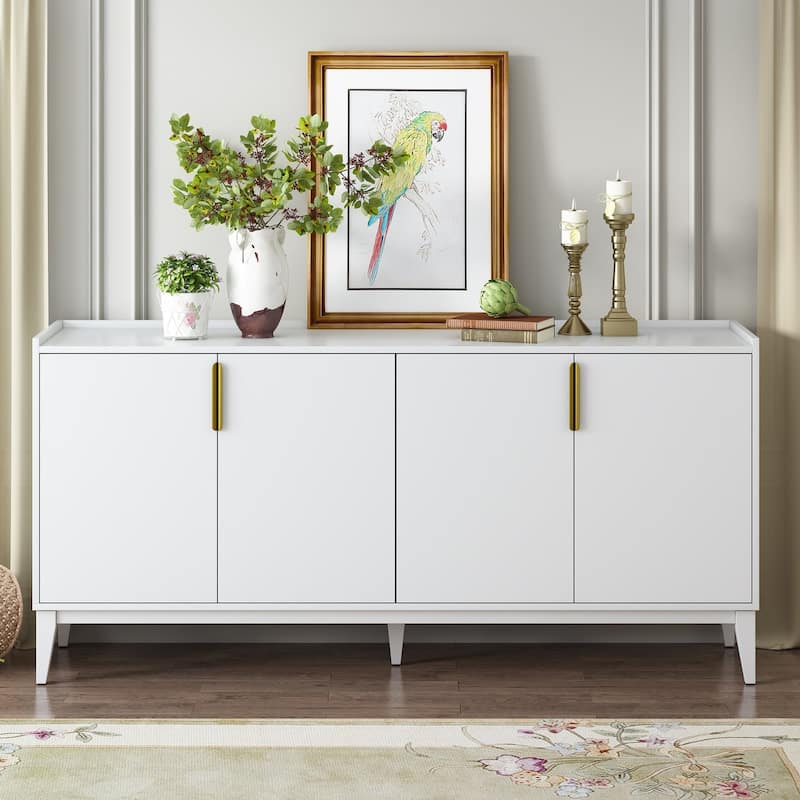 63 Inch MDF Sideboard with Adjustable Shelves - 63.00" x 15.60"