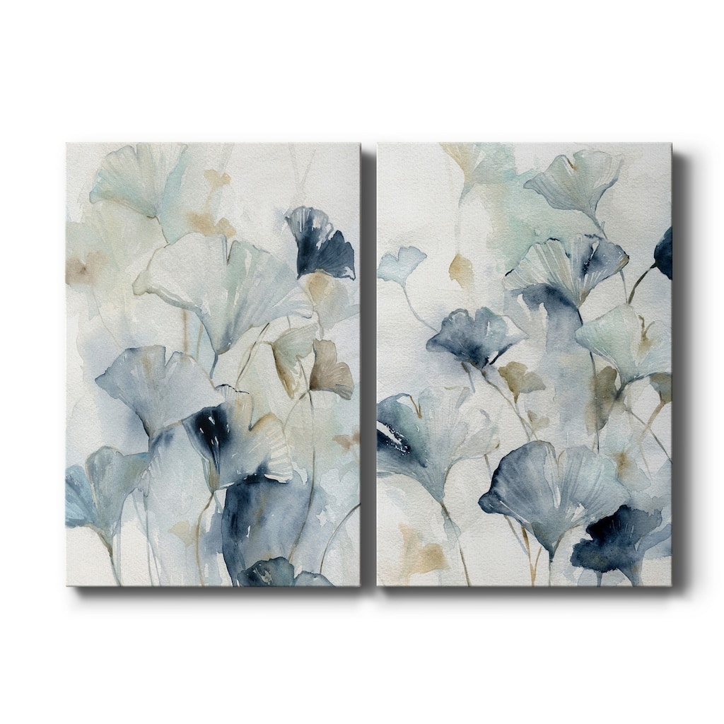 Indigo Ginkgo I Premium Gallery Wrapped Canvas - Ready to Hang