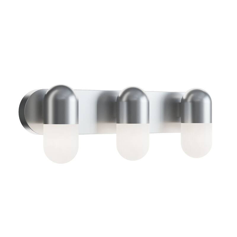 AFX IRVV2406LAJUD Irvine 3 Light 24" Wide LED Vanity Light with - Satin Nickel