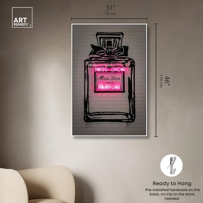 Miss Neon Dream Canvas by Art Remedy