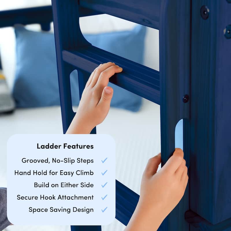 Max and Lily Twin over Twin Solid Wood Bunk Bed