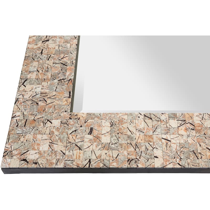 Oldham Mother of Pearl Inlaid Rectangular Wall Mirror - 28" x 40"
