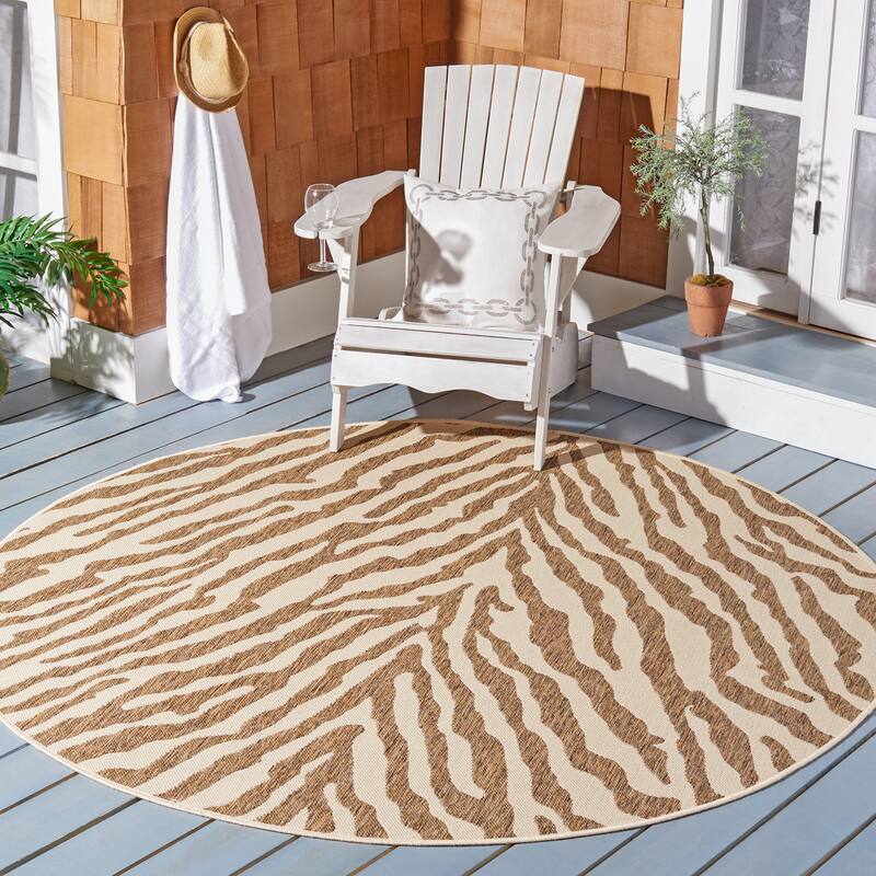 SAFAVIEH Beach House Horacia Indoor/ Outdoor Waterproof Patio Backyard Rug