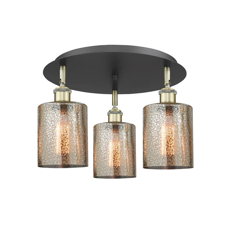 Innovations Lighting Cobbleskill - 3 Light 17" Flush Mount