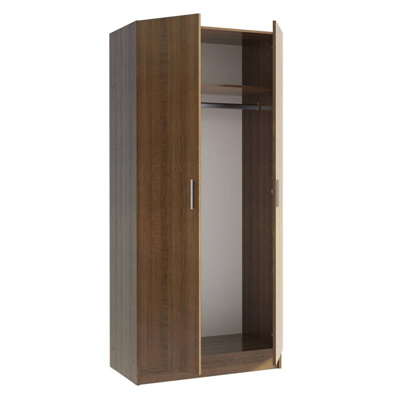 Madesa 2 Door Storage Cabinet with Ample Shelf Space 31"L Utility Armoire Closet Entryway and Bedroom Organization Unit